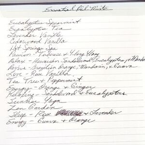 LIST OF AVAILABLE ESSENTIAL OILS BY BATH & BODY WORKS